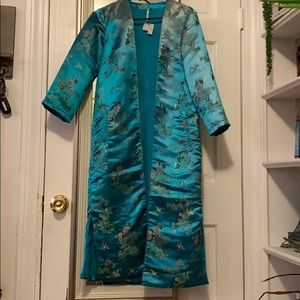 Free People Turquoise Kimono Duster Size XS